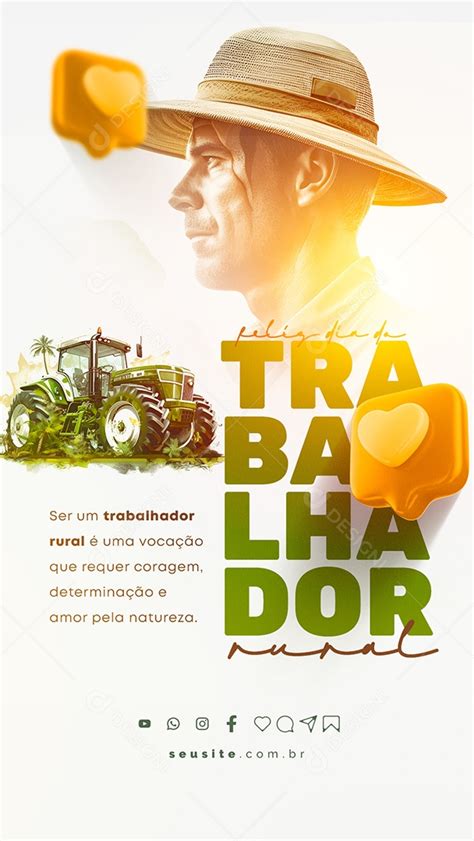 Story Feliz Dia Do Trabalhador Rural De Maio Social Media Psd