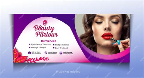 premium vector beauty parlor banner design template