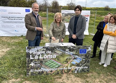 Ana Mula Coloca La Primera Piedra Del Parque De La Loma El Gran Pulm N