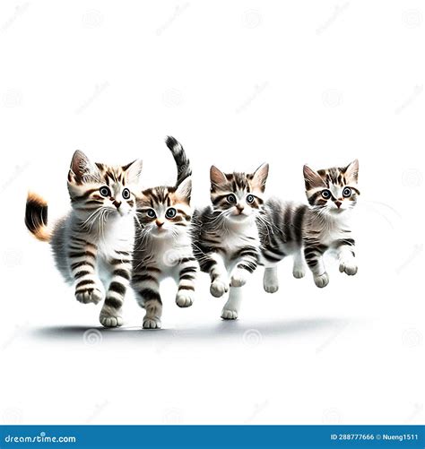 Lovely Kitten on White Background Wallpaper Stock Illustration ...