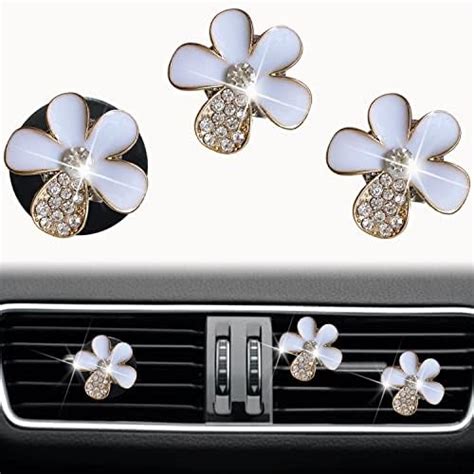 Amazon Bling Daisy Air Vent Clips Pcs Cute Flower Car Air