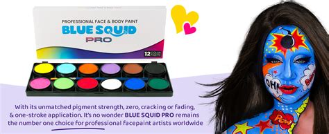 Kinderschminke Set Face Paint Von Blue Squid PRO 12x10g Klassische