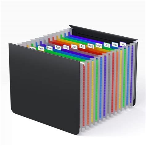 13 Pockets Hanging File Foldersfile Folders For Filing Cabinetplastic