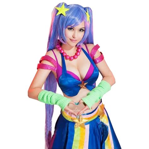 2017 LOL Sona Buvelle Maven of the Strings cosplay costume Sona Dress ...