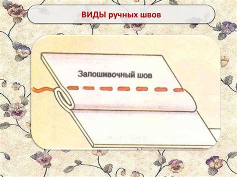 Виды ручных стежков и строчек - презентация онлайн