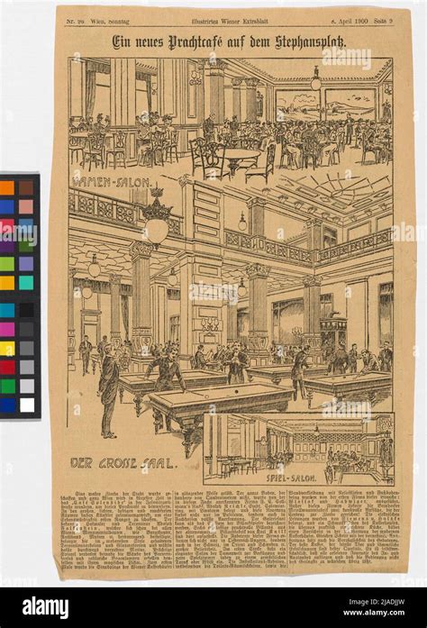 newspaper excerpt   splendor  stephansplatz cafe splendid