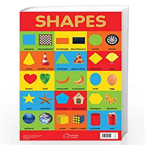 Shapes Chart Early Learning Educational Chart For Kids Perfect For