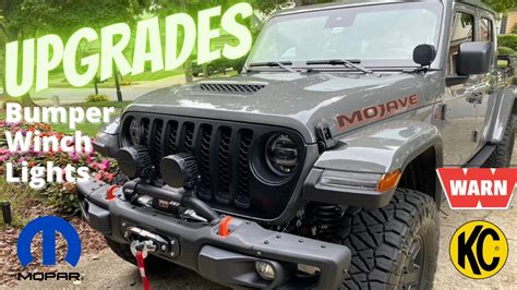 New Mopar Rubicon Bumper Warn Winch Mopar Lights Must Haves For The