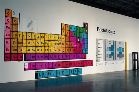 Periodic table on wall | Premium AI-generated image