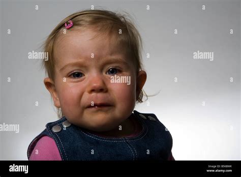 Baby Girl Crying Stock Photo Alamy