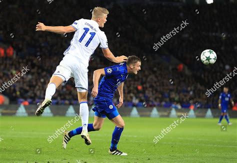 Andreas Cornelius Fc Copenhagen Heads Over Editorial Stock Photo