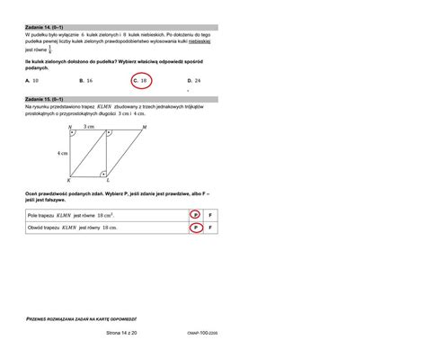 Egzamin Smoklasisty Mamy Arkusze Cke I Odpowiedzi Z Matematyki