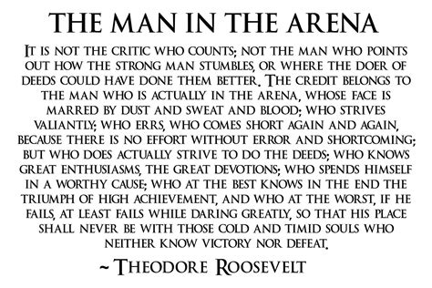 Buy Theodore Roosevelt Man In The Arena Teddy Roosevelt 24x36 (TEDDY4 ...