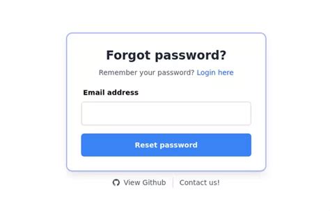 Forgot Password Form Fullscreen Tailwind Css Example