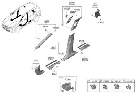 85883 S2000 NNB Genuine Hyundai Trim FR Step Plate RH