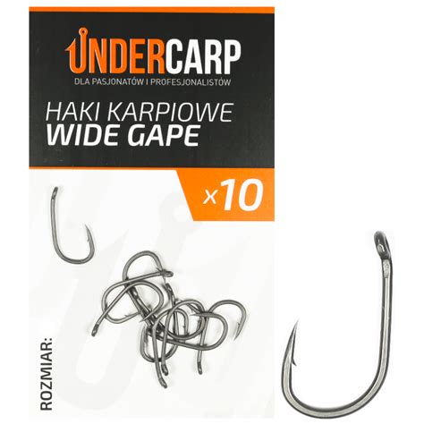 Haki Karpiowe Undercarp Wide Gape Teflonowe