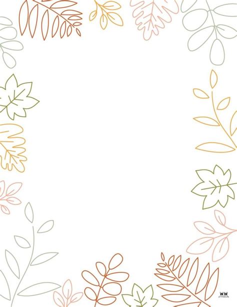 Choose From Unique Leaf Borders Perfect For Stationery Notes To Do