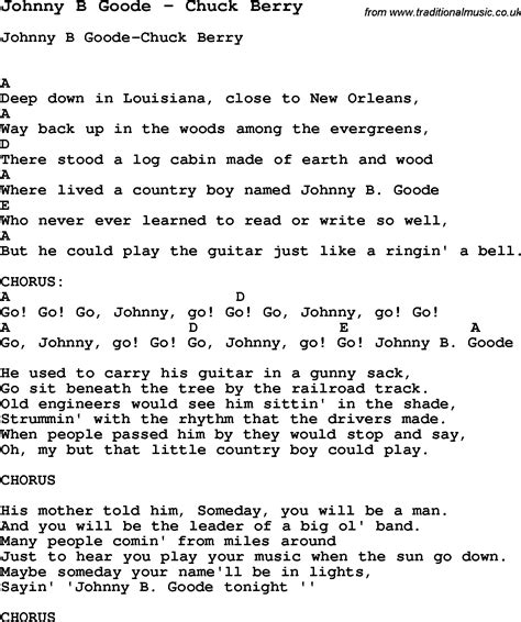 johnny b goode chords 2015Confession