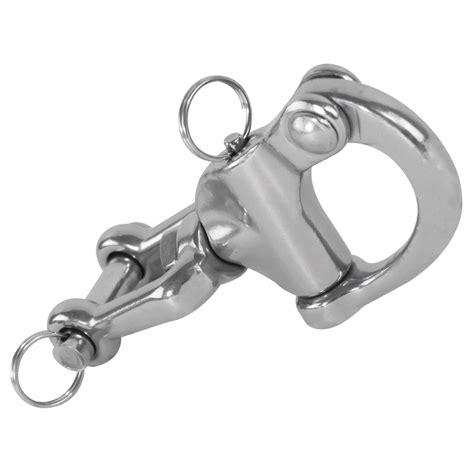 Five Oceans Stainless Steel 5 Inch Jaw Swivel Eye Snap Shackle FO448