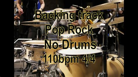 BACKING TRACK POP ROCK No Drums 110bpm 4 4 YouTube