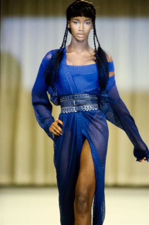 AZZEDINE ALAÏA Spring 1992 Vintage Scalloped Nude Bod Gem