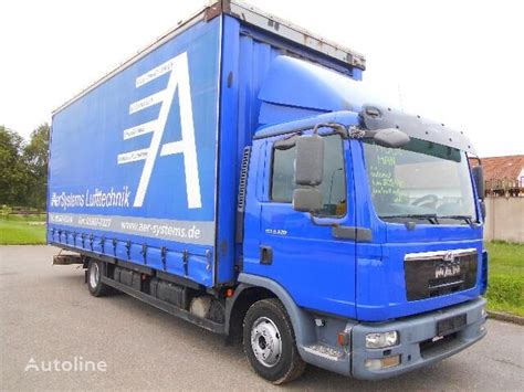 MAN TGL 8 220 curtainsider truck for sale Czechia Lhota pod Libčany