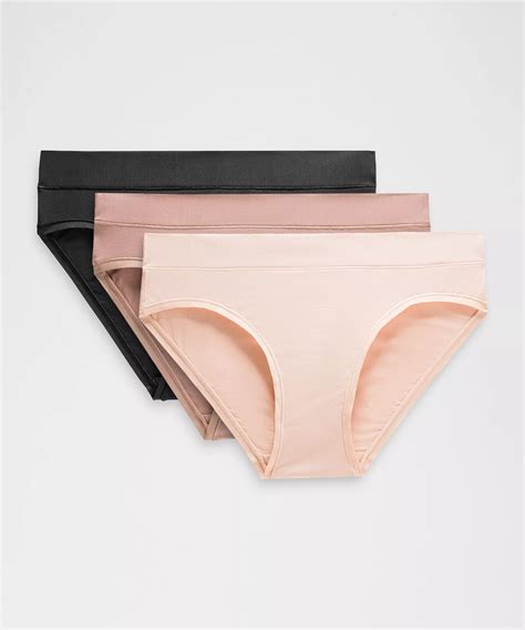 Lululemon Underease Mid Rise Bikini Underwear Pack In Multi Modesens