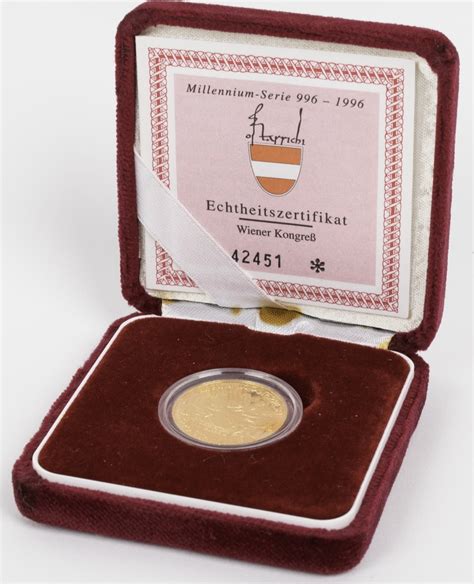 Österreich 500 Schilling 1994 Auf den Wiener Kongress Proof MA Shops