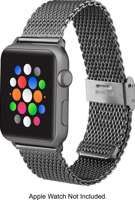 Customer Reviews: Platinum™ Linked Mesh Metal Band for Apple Watch 42mm ...