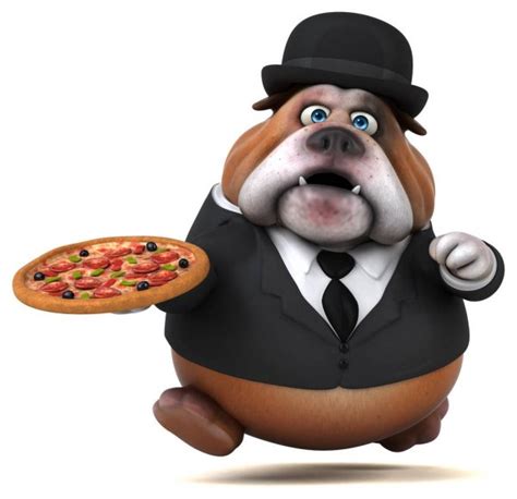 Cartoon Character With Pizza Stock Photo By ©julos 172426064