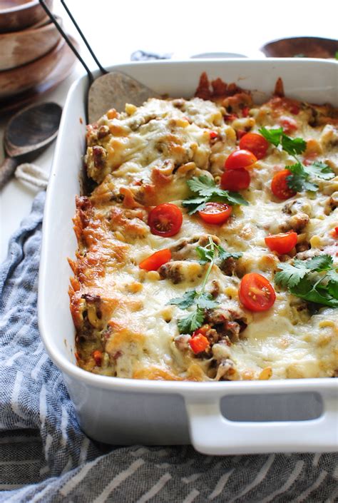 Mexican Sausage Pasta Bake Bev Cooks