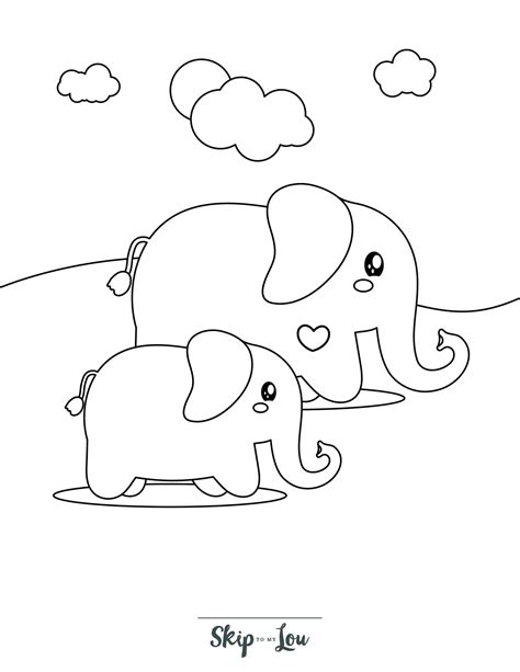 coloring pages of elephants 13