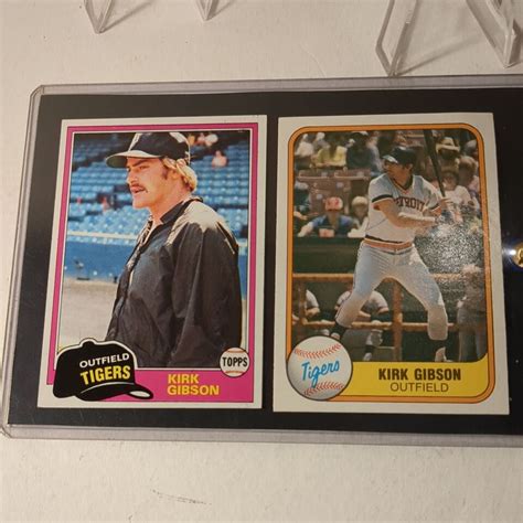 Kirk Gibson Lot Topps Rookie Card Fleer Rookie Card