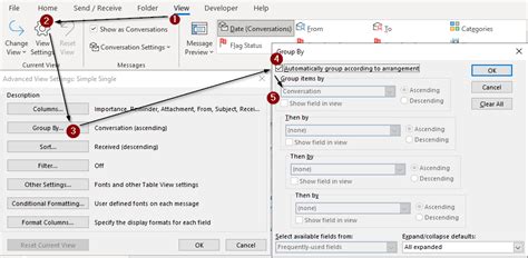 Windows 10 How To Remove Date Grouping Headers In The Message List In