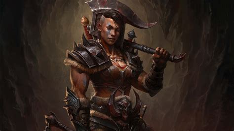 Barbarian Female 4k 5k Hd Diablo Immortal Wallpapers Hd Wallpapers