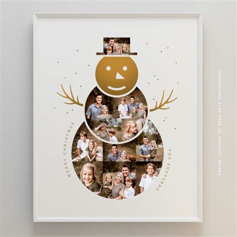 Christmas Snowman Photo Collage – My Product Catalog