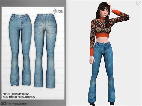 The Sims Resource Flared Jeans Mc