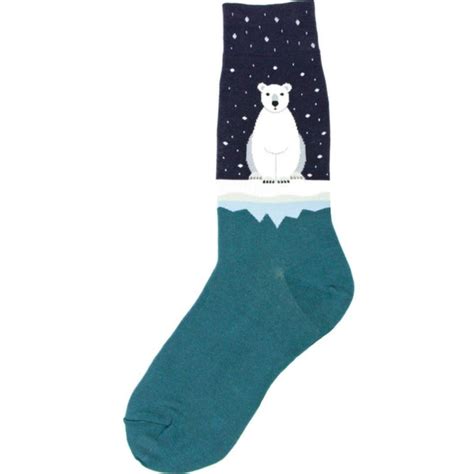 Polar Bear Socks Crew Socks For Men Johns Crazy Socks