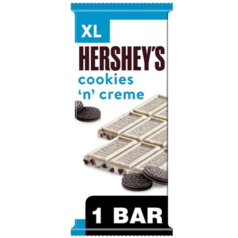 Hersheys Cookies N Creme Xl Candy Bar 4 Oz 16 Pieces