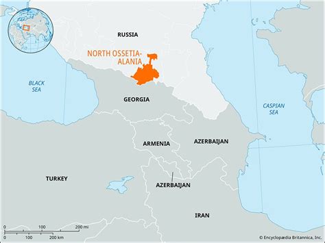 North Ossetia Alania Republic Map Russia And Facts Britannica