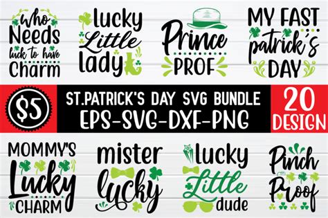 St Patricks Day Svg Bundle T Shirt Template Vector Buy T Shirt Designs