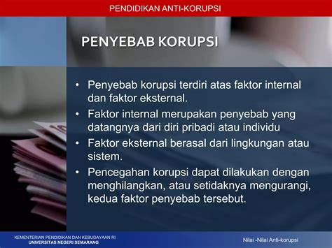 Bab Nilai Nilai Dan Prinsip Anti Korupsi Ppt