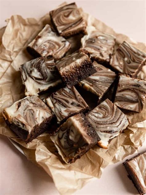 The Best Cream Cheese Swirled Brownies Frosting And Fettuccine