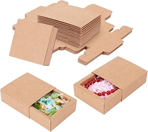 Benecreat Pack Kraft Paper Drawer Box Festival Gift Wrapping Boxes