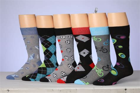 72 Pairs Mens Patterned Dress Socks - Mens Dress Sock - at ...