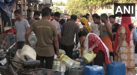 People Wait In Long Queues As Delhi Continues To Grapple With Water