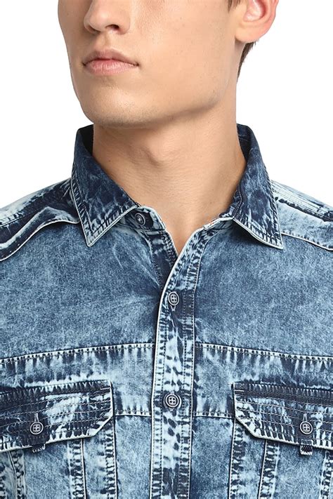 Basics Slim Fit Denim Shirt