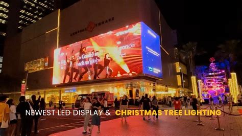 Bgc Second 3d Led Billboard And Christmas Tree Lighting With Fireworks