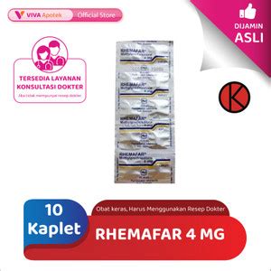 Jual Rhemafar Mg Methylprednisolone Radang Alergi Kaplet