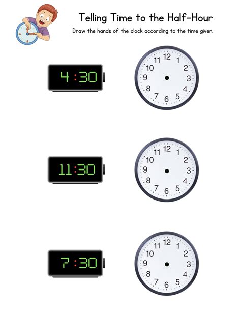 Telling Time Printable Telling Time Clock Worksheets Printable Learning